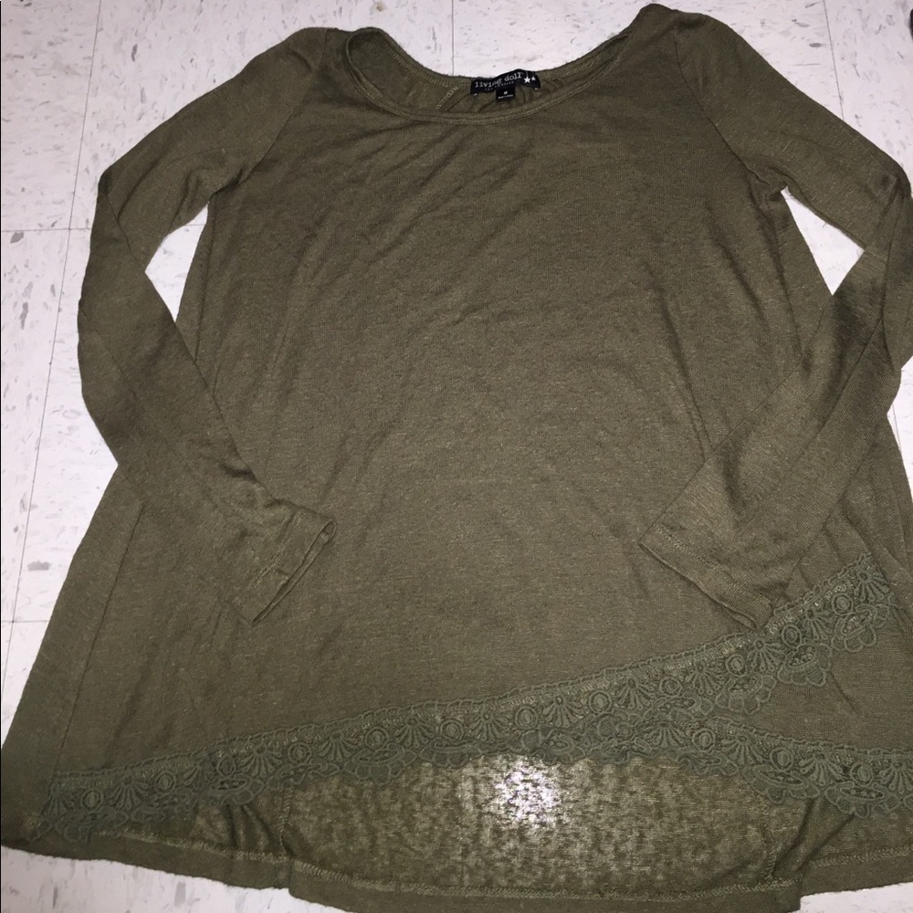 Forest Green Living Doll shirt